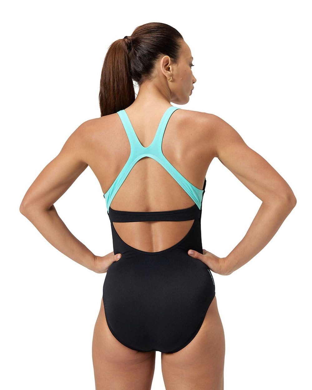 Speedo One Piece Swimsuit Flex Band Swimsuit