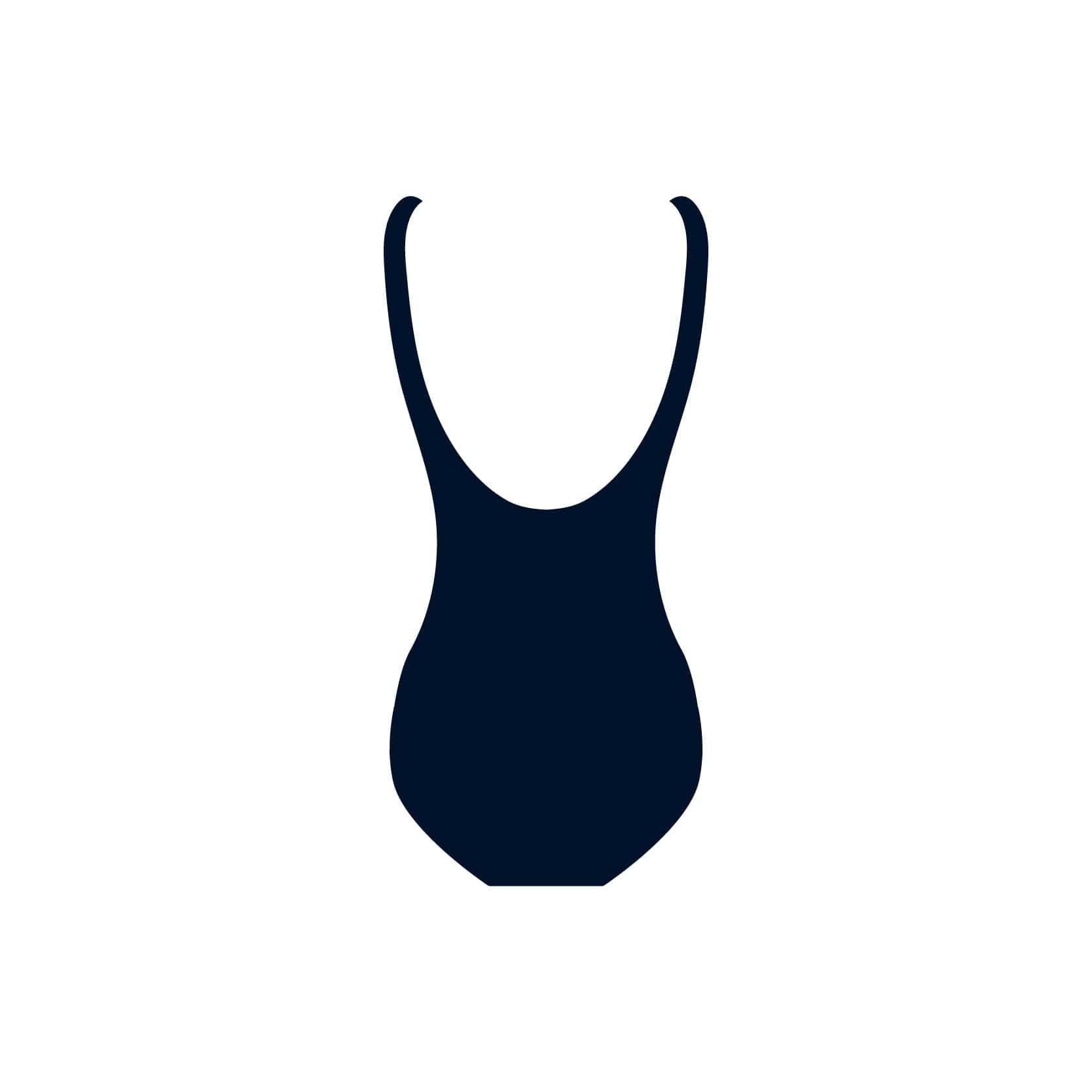 Womens Solid Scoop One Piece