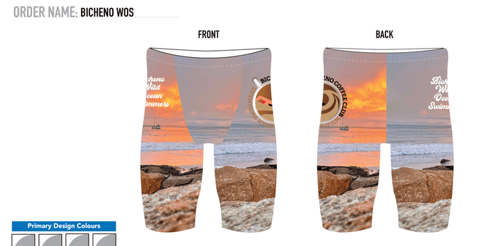 budgy Smuggler Custom Mens Swimsuit Bicheno Wild Ocean Swimmers Mens Jammers