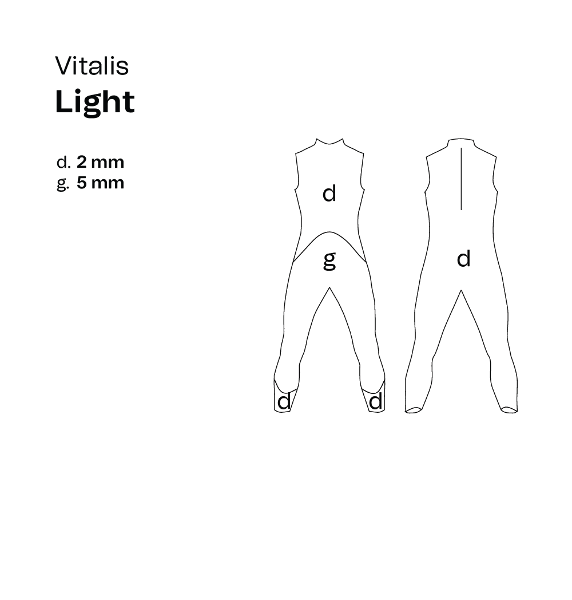 Orca Wetsuit Vitalis Light OpenWater Sleeveless Wetsuit