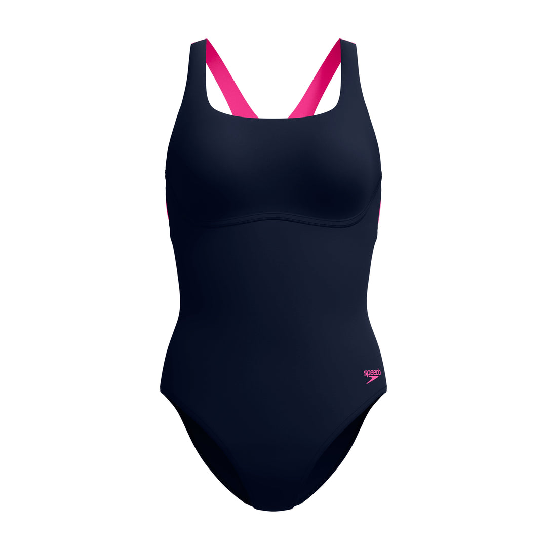 Speedo One Piece Swimsuit Flex Band Swimsuit