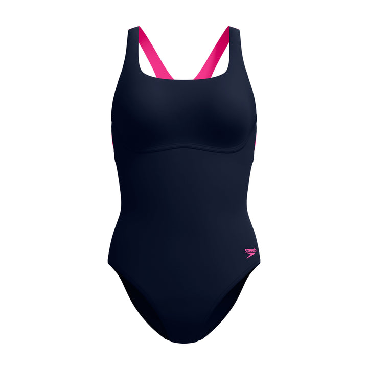 Speedo One Piece Swimsuit Flex Band Swimsuit