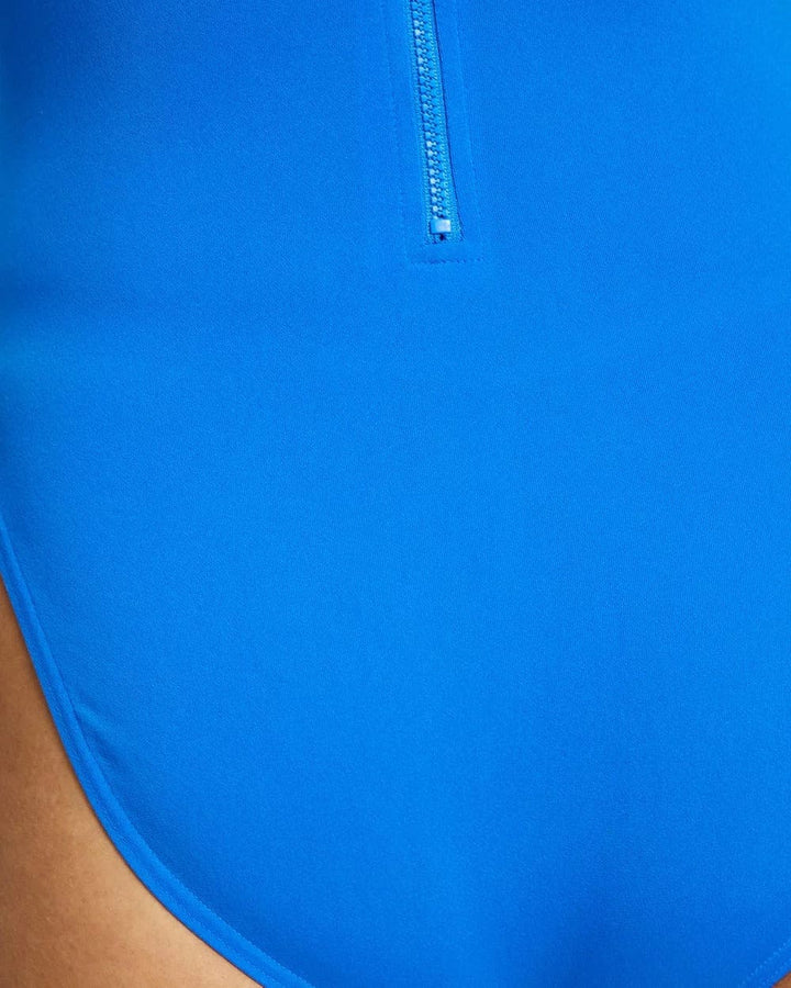 Speedo One Piece Swimsuit Racer Zip Swimsuit