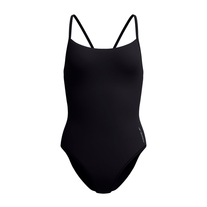 Speedo One Piece Swimsuit Solid Racerback One Piece