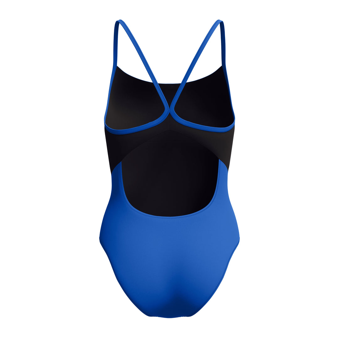 Speedo One Piece Swimsuit Solid Racerback One Piece