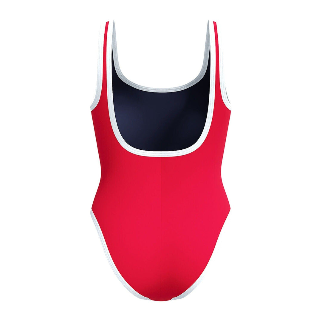 Speedo One Piece Swimsuit Womens Solid Scoop One Piece
