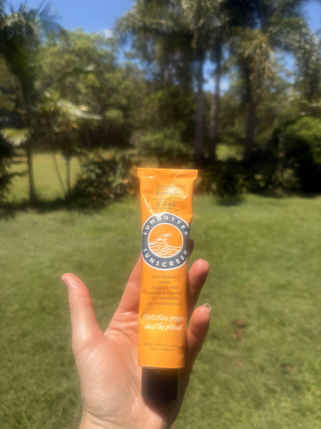 SunButter Reef Safe Body Care Reef Safe SPF50 Sunscreen Water Resistant Tube -120g