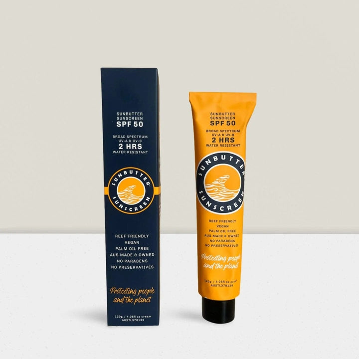 SunButter Reef Safe Body Care Reef Safe SPF50 Sunscreen Water Resistant Tube -120g