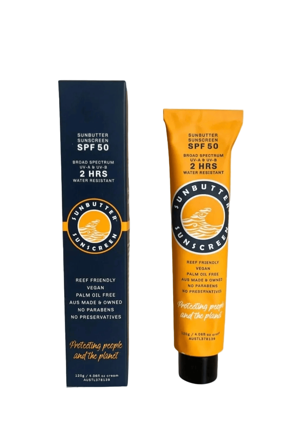 SunButter Reef Safe Body Care Sunbutter SPF50 Reef Safe Sunscreen Water Resistant Tube
